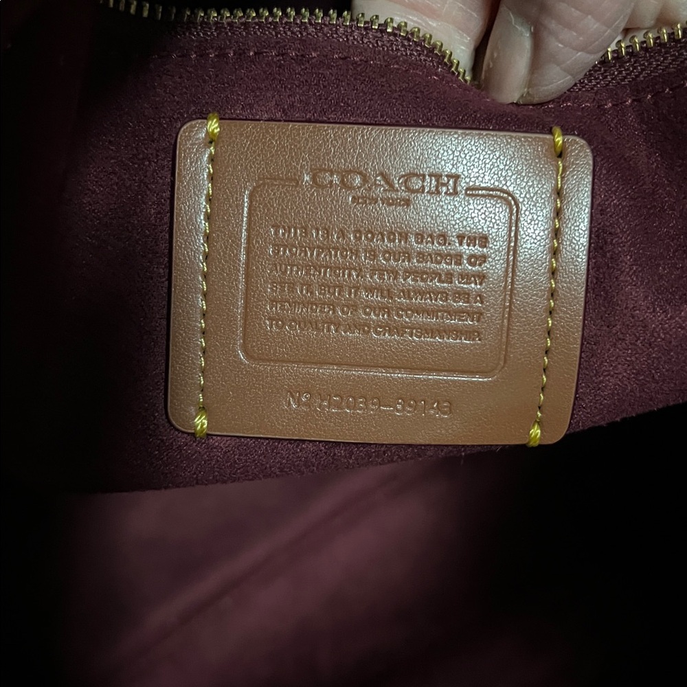 Coach Black and Brown Monogram Briefcase - Picture 5 of 6
